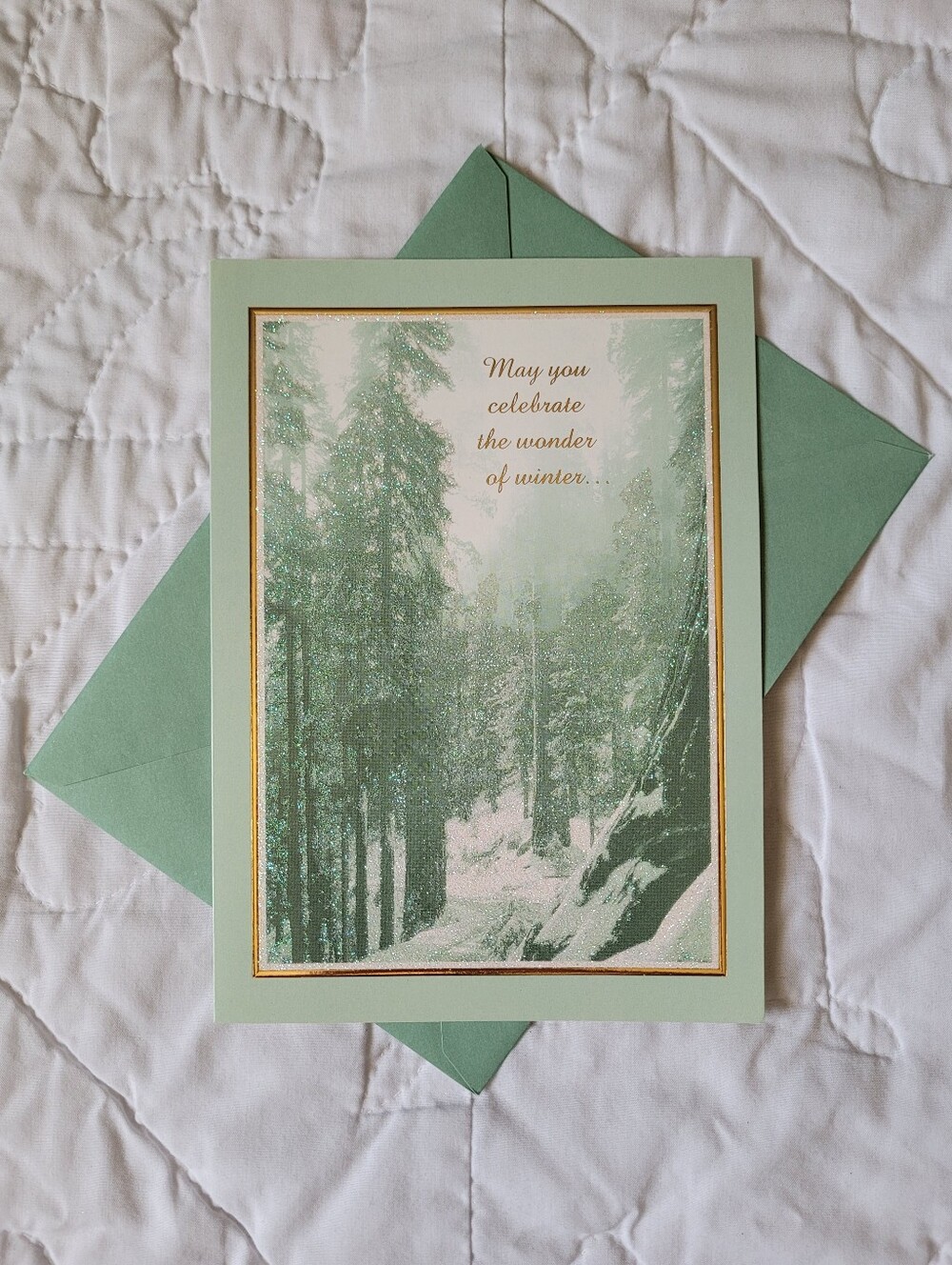 2/$15 🌼 8x Wonder of Winter Happy Holidays Christmas Greeting Cards